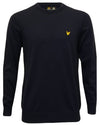 LYLE &amp; SCOTT NEVIS CREW JUMPER BLACK KN330G-Z04