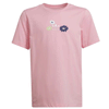 ADIDAS KIDS FLOWER PRINT TEE PINK HF7466