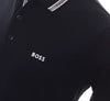 Boss Paddy Tipped Polo Shirt Natural  Dark Blue 50469055-402