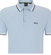 Boss Paddy Tipped Polo Shirt Natural Light Blue 50469055-527