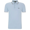 Boss Paddy Tipped Polo Shirt Natural Light Blue 50469055-527