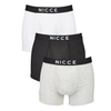 NICCE CODULAR 3PK BOXERS BLK/GREY/WHI 001-1-18-12-0001