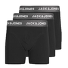JACK &amp; JONES JACBILL 3PACK TRUNKS BLACK/GREY 12213085
