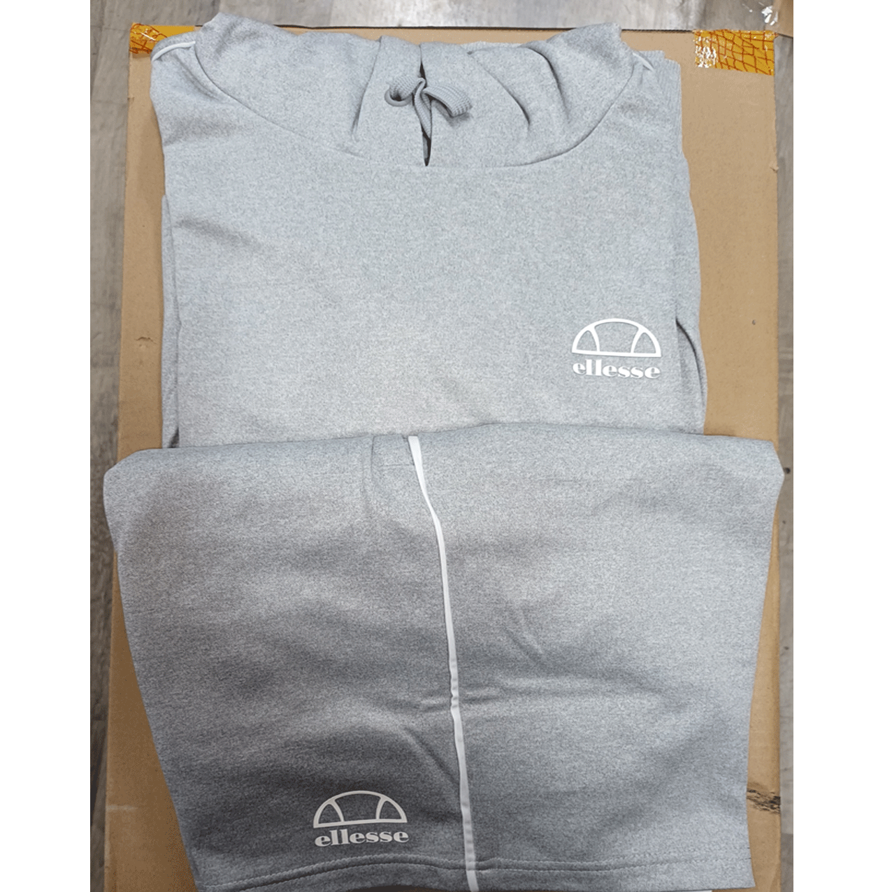 Ellesse  COLORA HOODY AND SHORT SET GREY MARL SZA15483-112