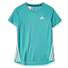 ADIDAS KIDS AR 3 STRIPE TEE AQUA HD4349