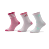 NIKE WOMENS 3PK SOCKS PINK/WHITE H49617