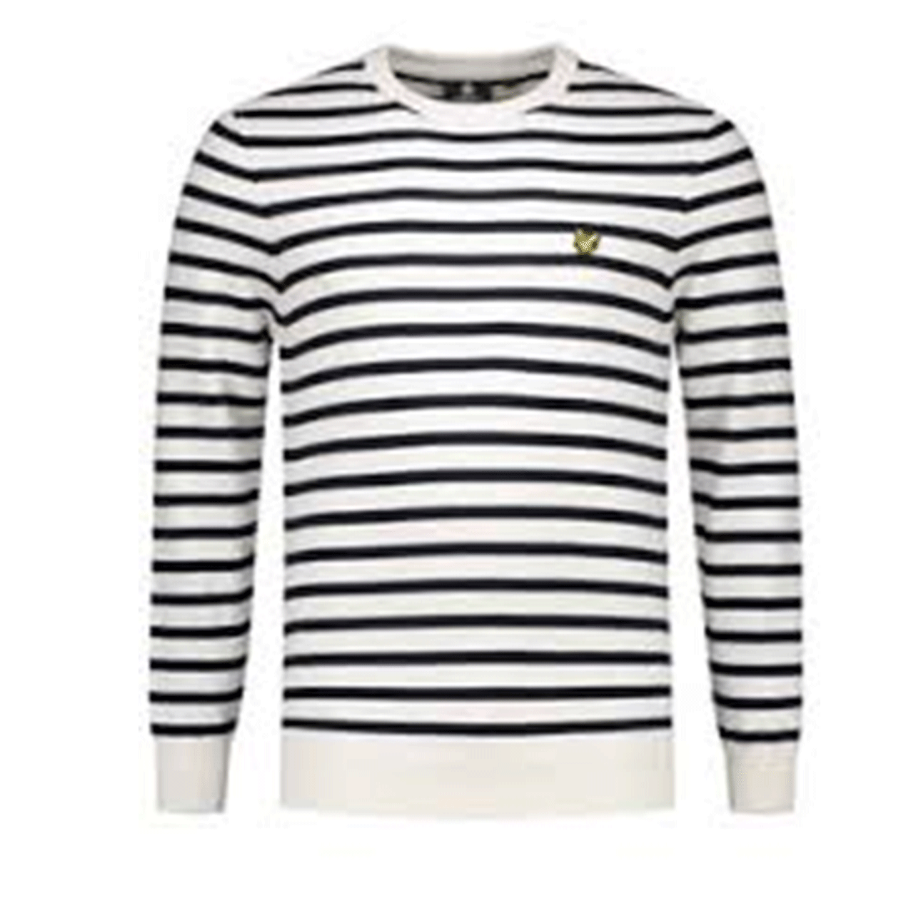 LYLE & SCOTT BRETON STRIPE JUMPER WHITE/NAVY KN1005V-Z455