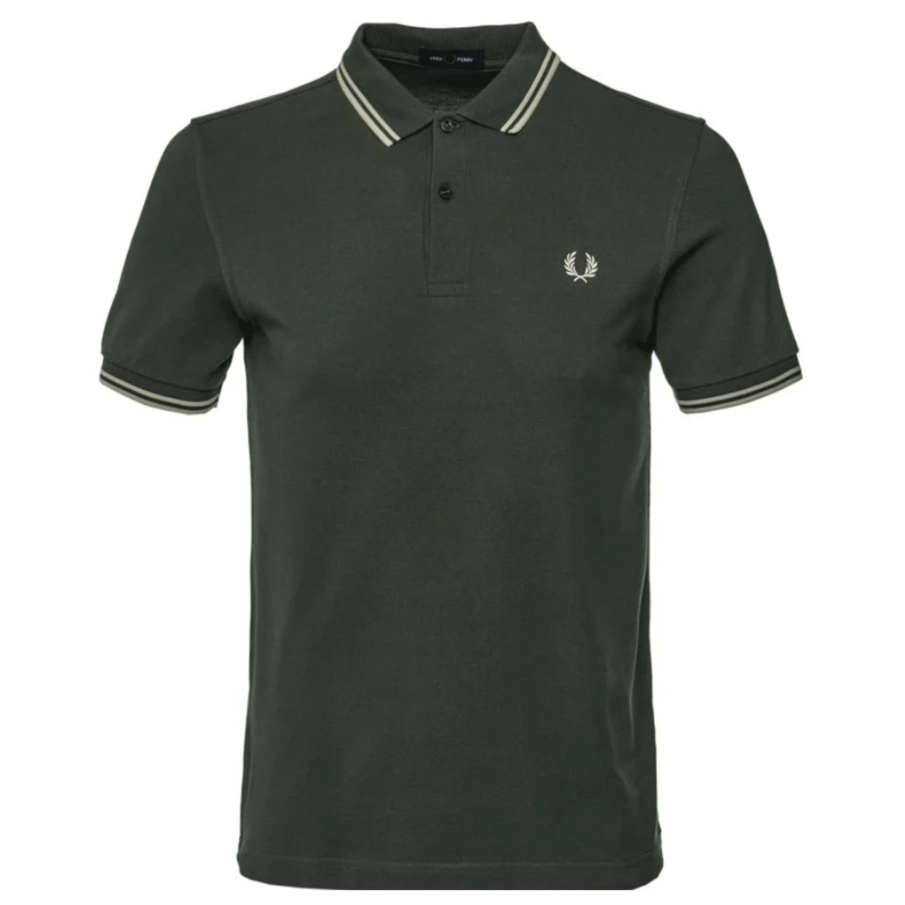 FRED PERRY TWIN TIPPED POLO D GREEN M3600-U98