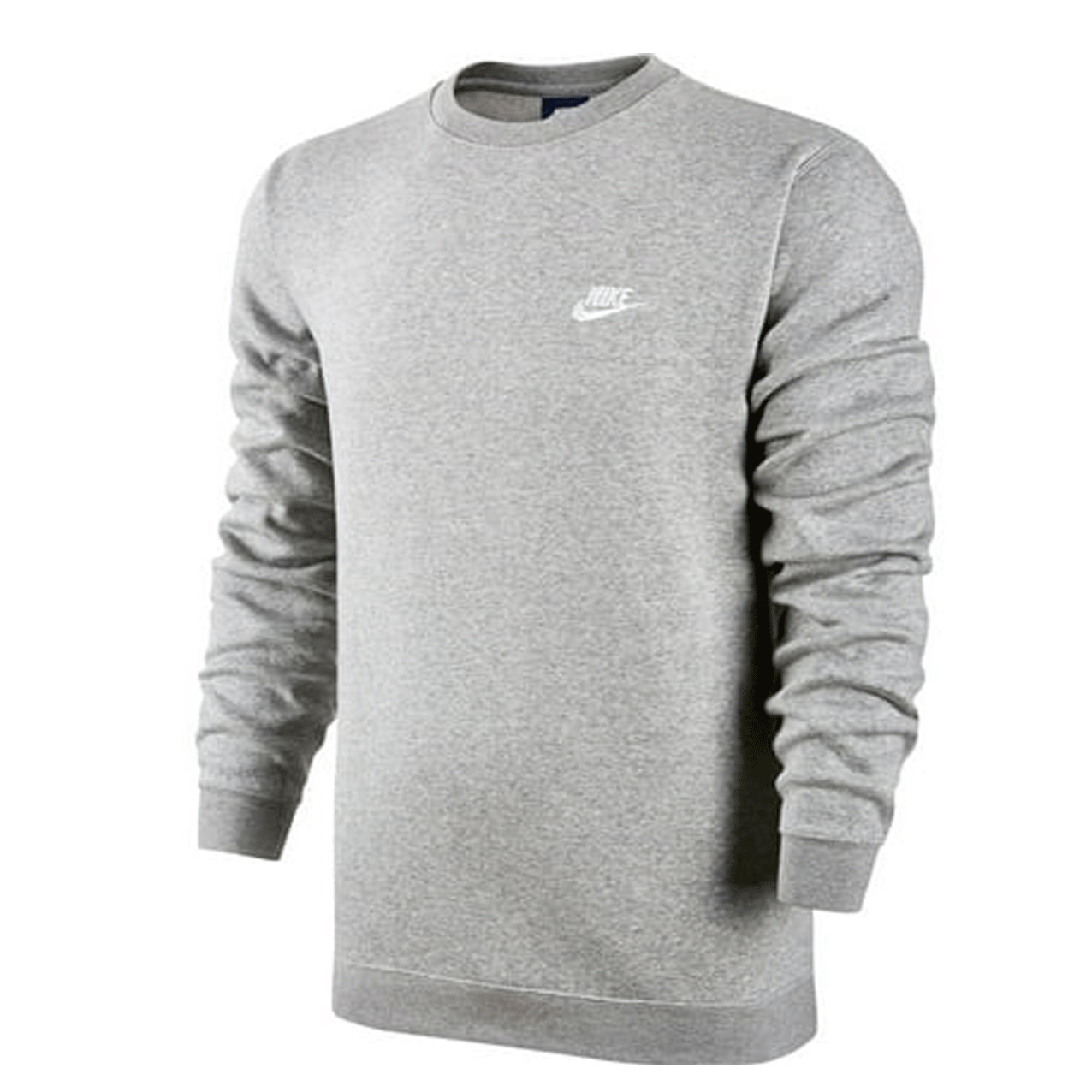 NIKE  CLUB FLEECE CREW GREY 804340-063