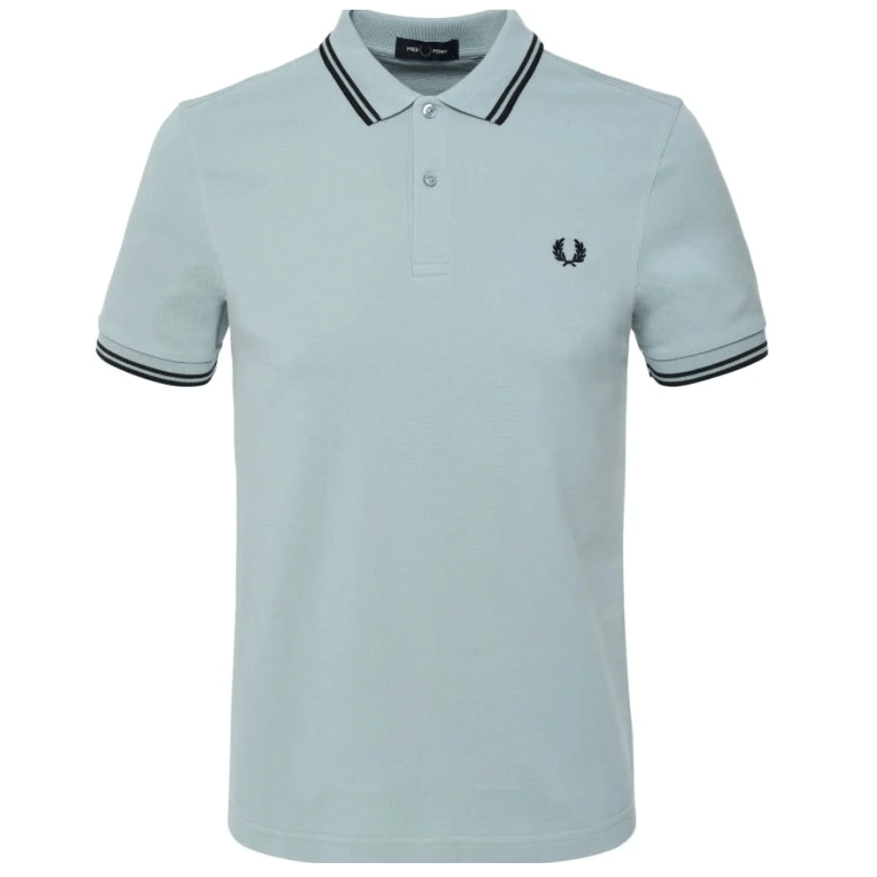 FRED PERRY TWIN TIPPED POLO L BLUE/TEAL/NAVY M3600-U92