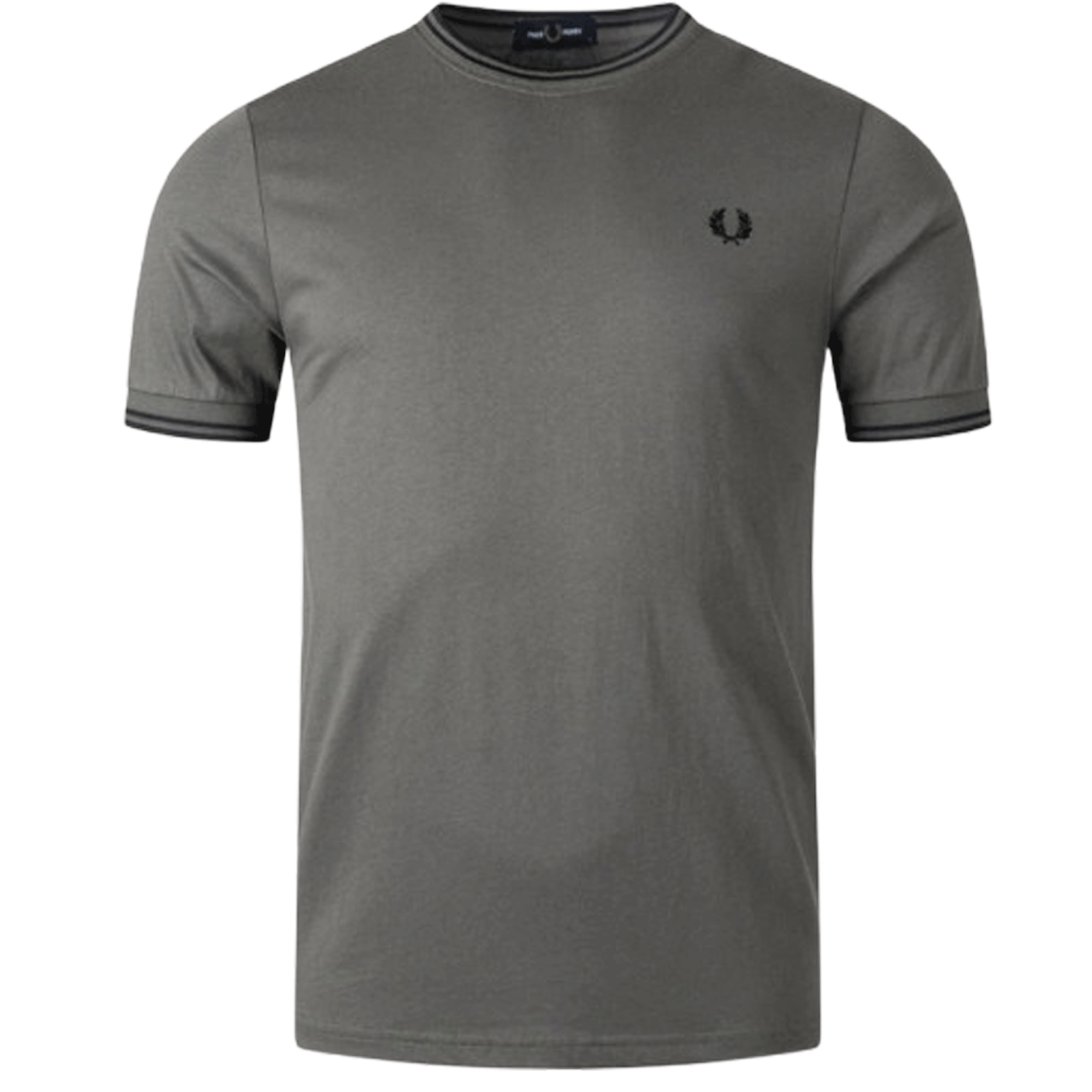 Fred Perry  TWIN TIPPED TEE FIELD GREEN M1588-638