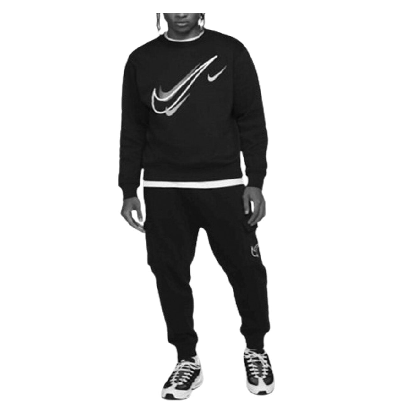 Nike swoosh sweat suit sale