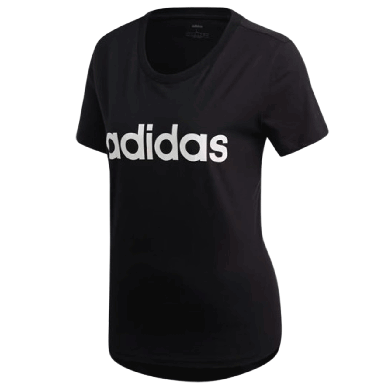 NIKE WOMENS LIN SLIM TEE BLACK  DP2361