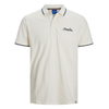 JACK &amp; JONES JORTONS POLO TOP CLOUD DANCER 12186778