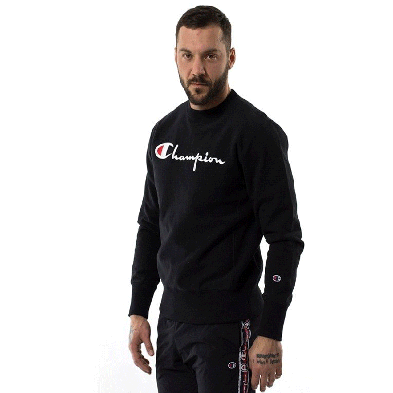 Champion sweater logo 90 outlet