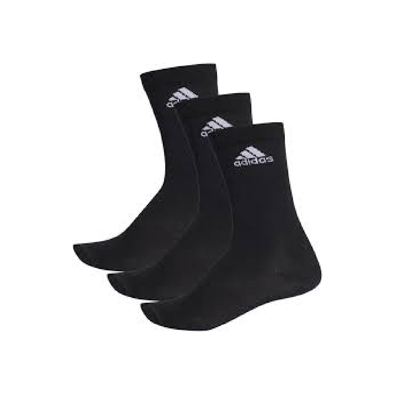 Adidas LADIES 3PK CREW SOCKS BLACK  AA2330