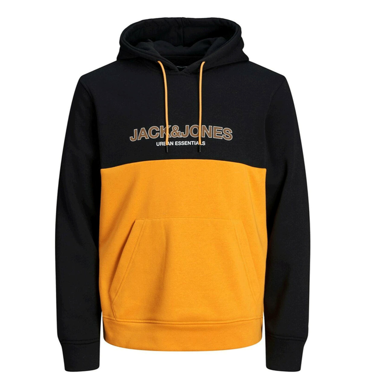 Jack & Jones JJELOGO BLOCKING HOOD - Hoodie - navy blazer/dark