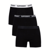 Superdry Mens New 3 Pack Boxer Shorts Mid Length Underwear M3110342AJGQ freeshipping - Benson66