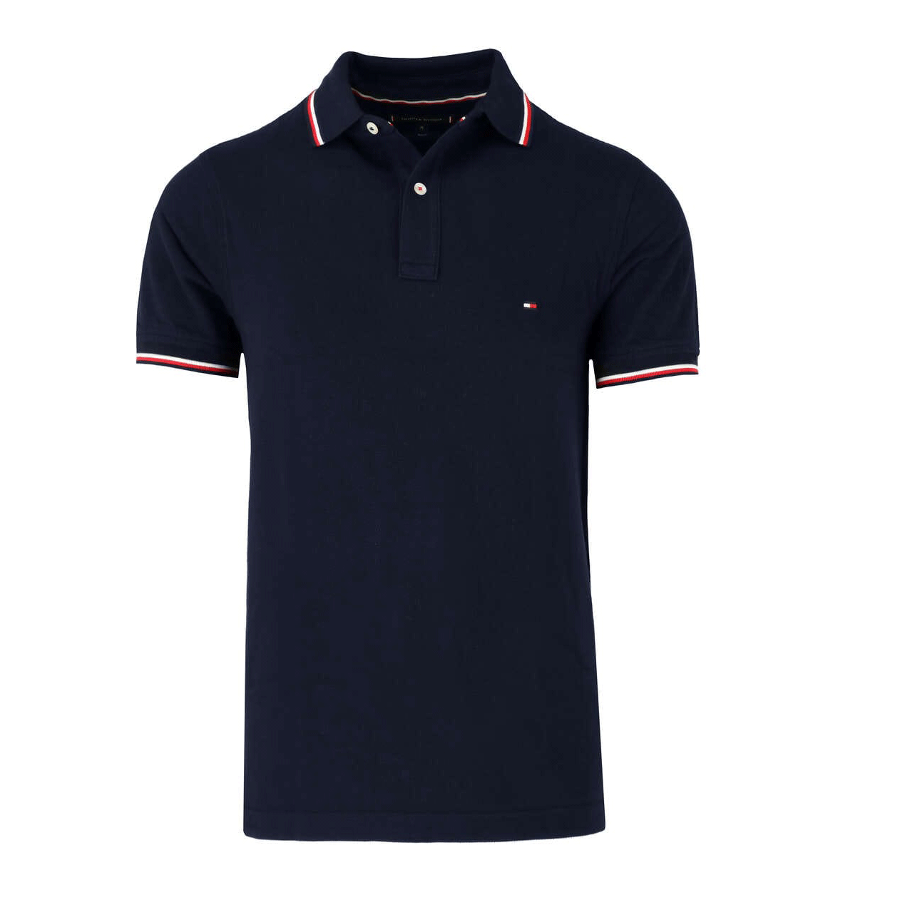 TOMMY HILFIGER TIPPED SLIM POLO MW0MW13080 DW5 freeshipping Benson66 Benson66
