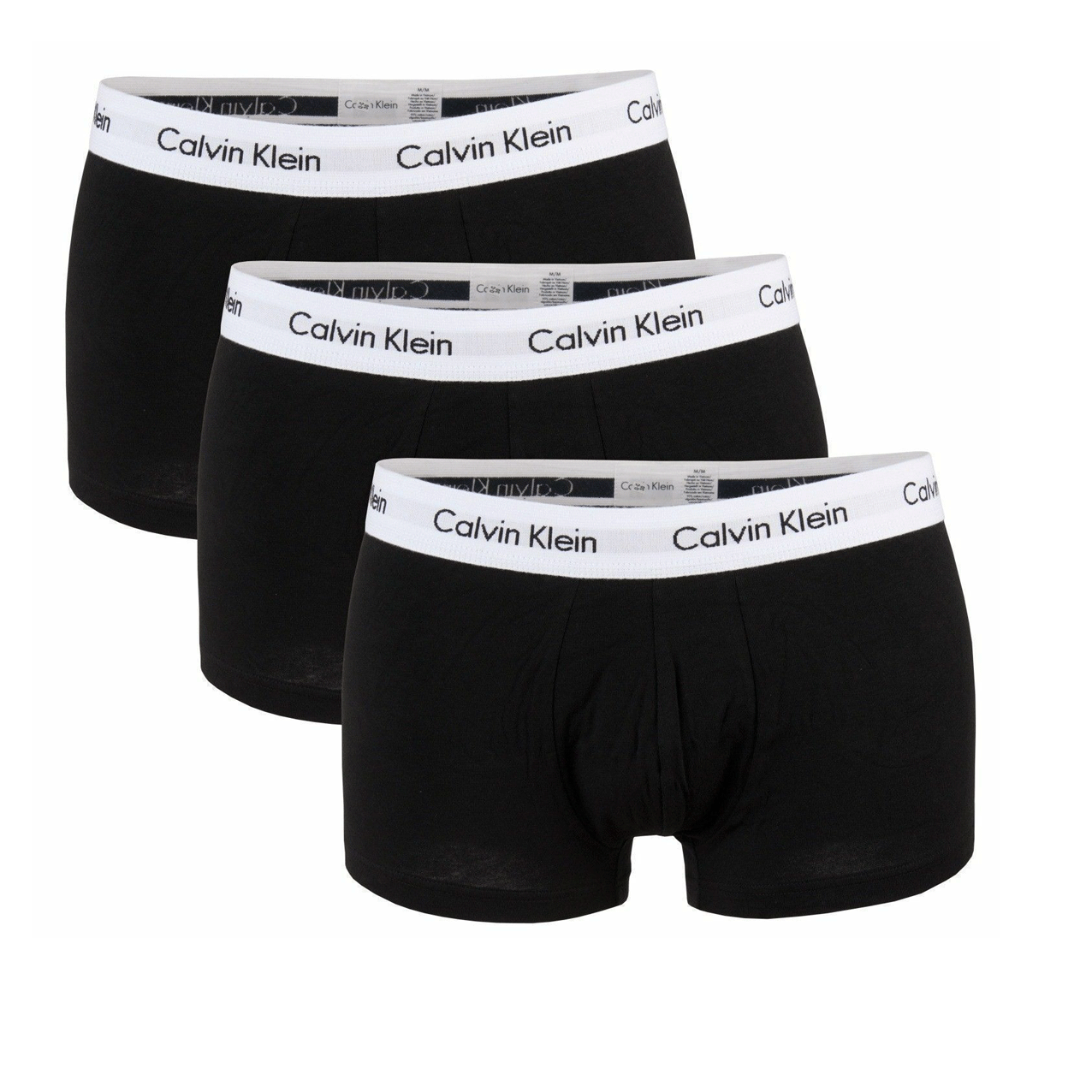 Men's Calvin Klein Cotton 3 Pack Underwear Boxers Low Rise Trunks Briefs U2662G-001 freeshipping - Benson66