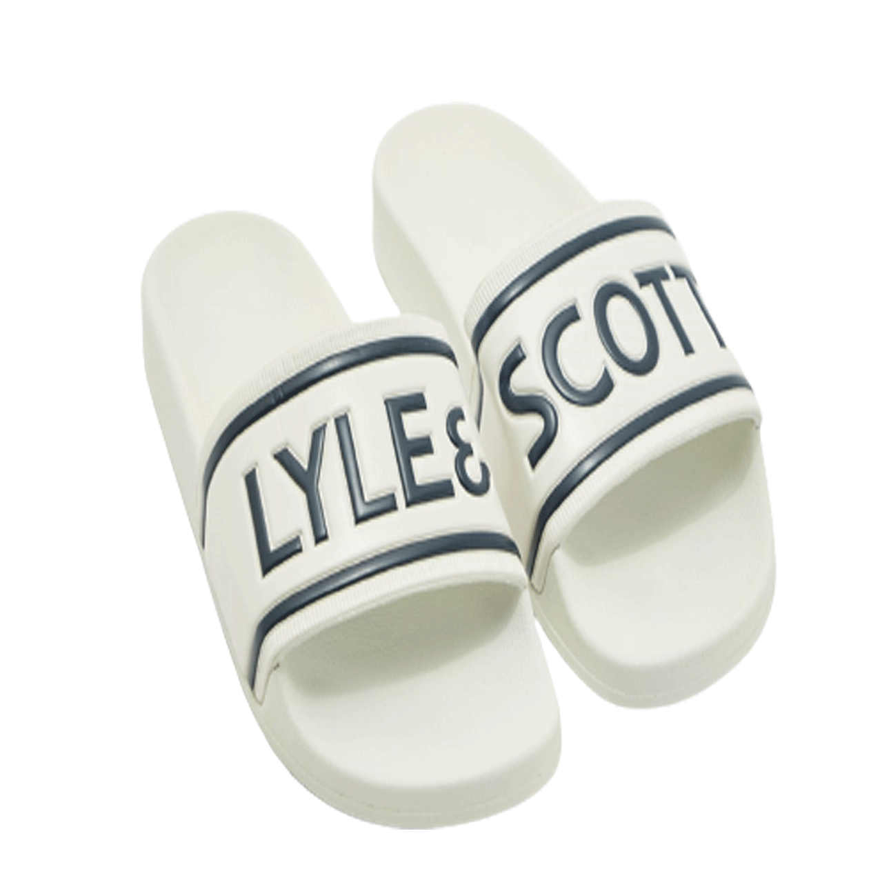 LYLE & SCOTT WALLACE SLIDER WHITE  FW1117-Z726