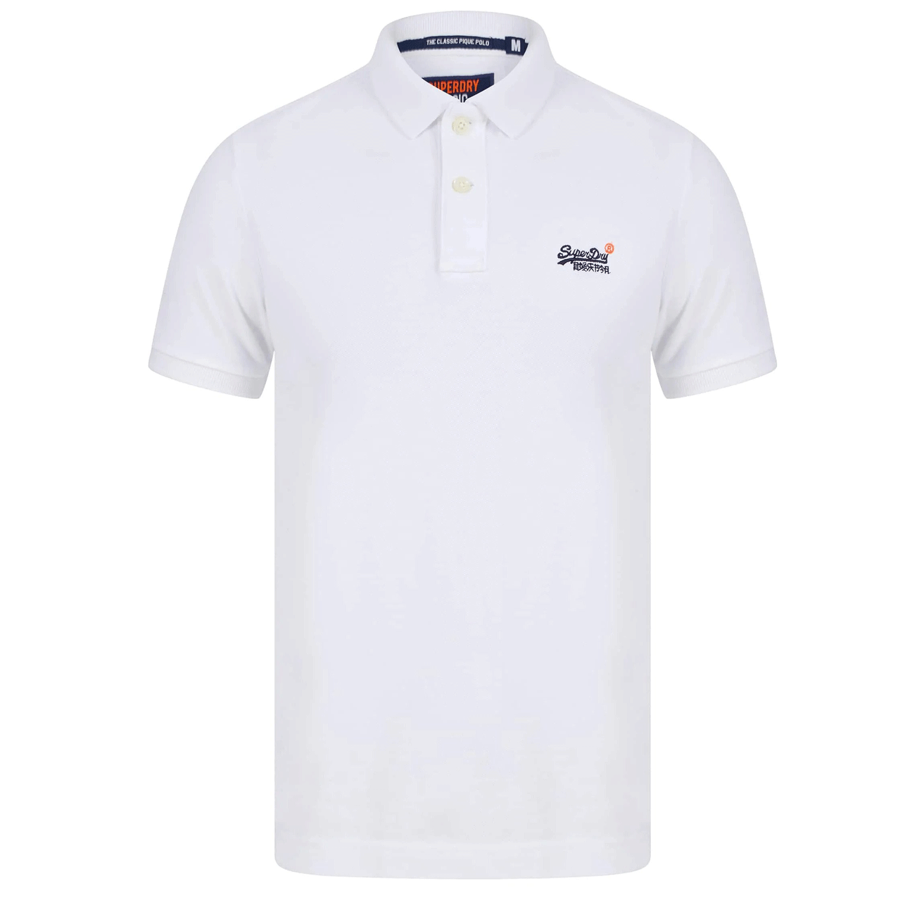 SUPERDRY CLASSIC PIQUE POLO TOP WHITE M1110031A-01C