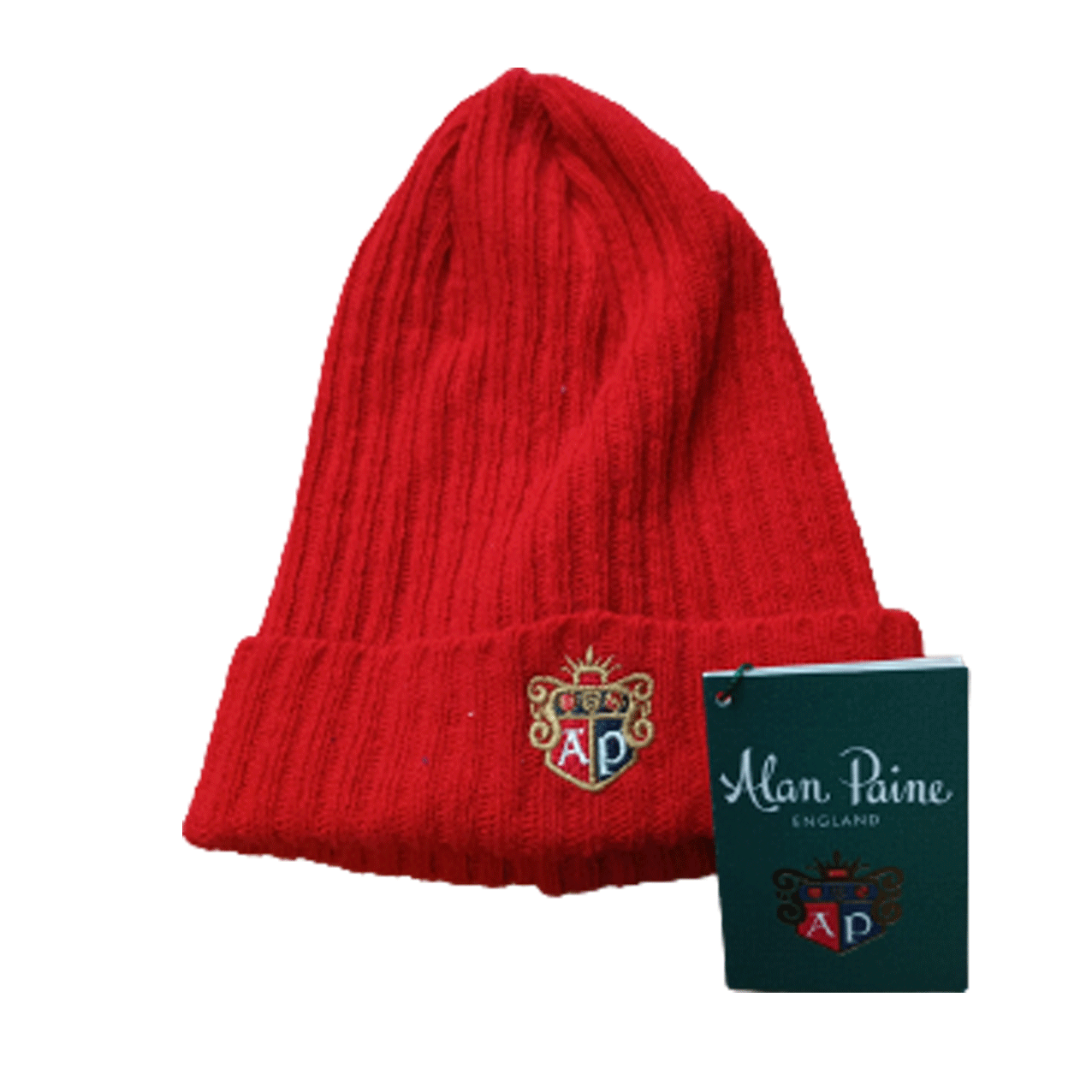 ALAN PAINE WOOLY BEANIE HAT RED  APRED1