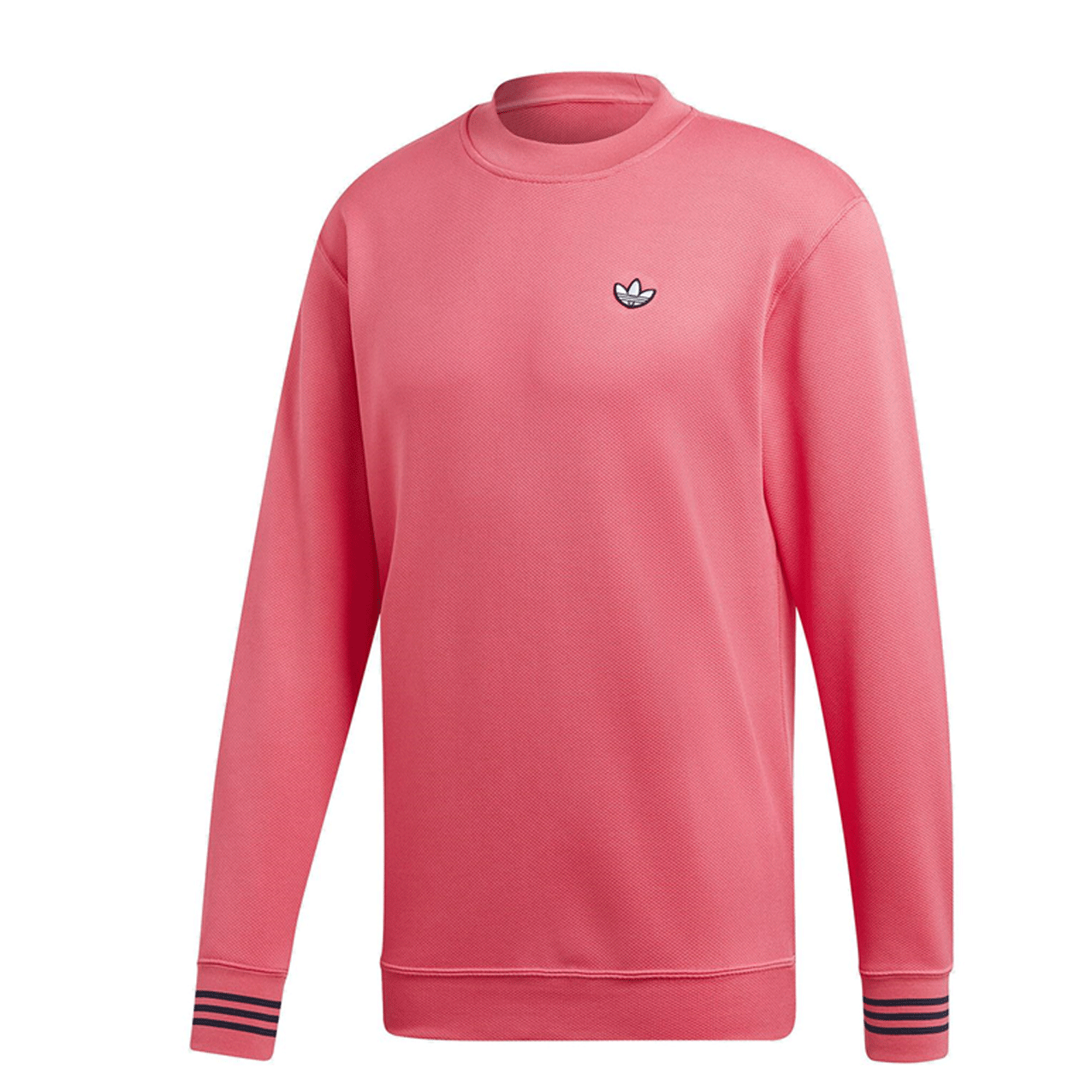 ADIDAS PIQUE L S CREW JUMPER PINK DU7855 freeshipping Benson66