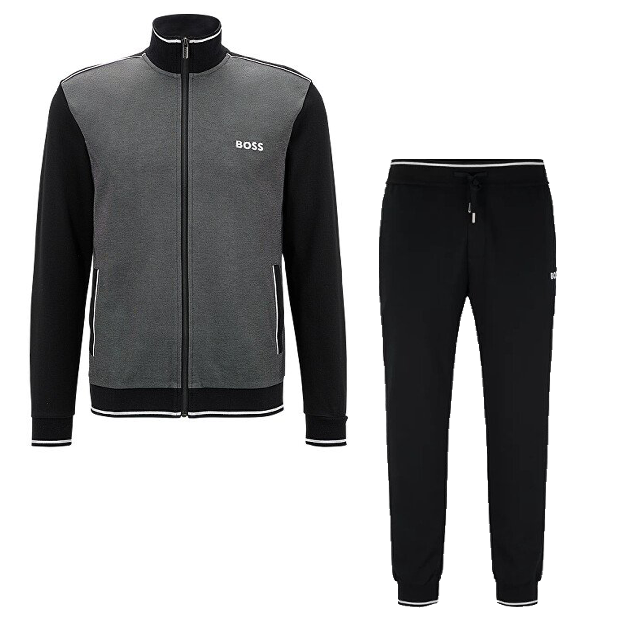 Mens hugo boss tracksuit black Clearance