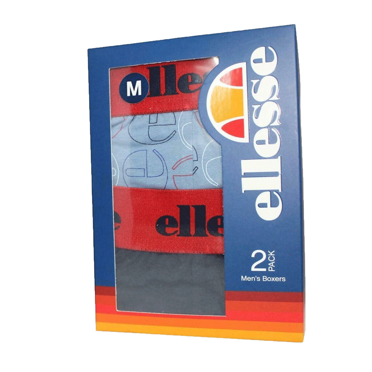 ELLESSE 2PK BOXERS RED/BLU/NAVY  MUXEL442