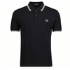 FRED PERRY TWIN TIPPED POLO SHIRT BLACK M3600-350