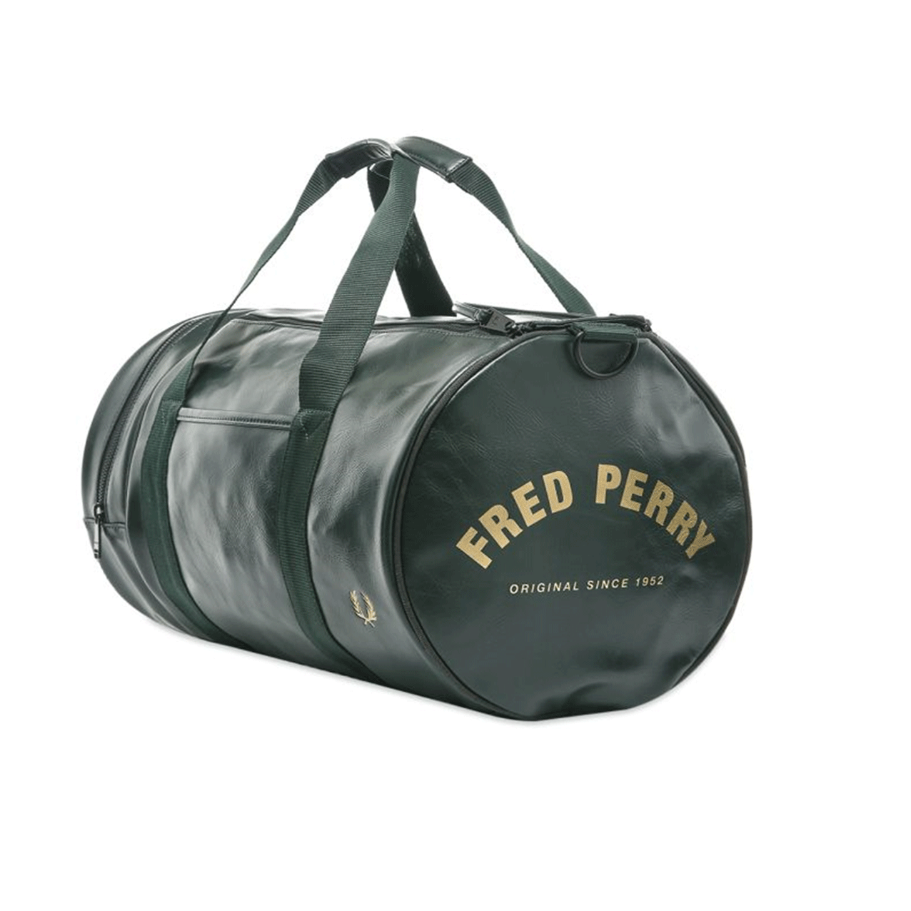 Fred Perry TONAL PU BARREL BAG DARK GREEN L7223-I67