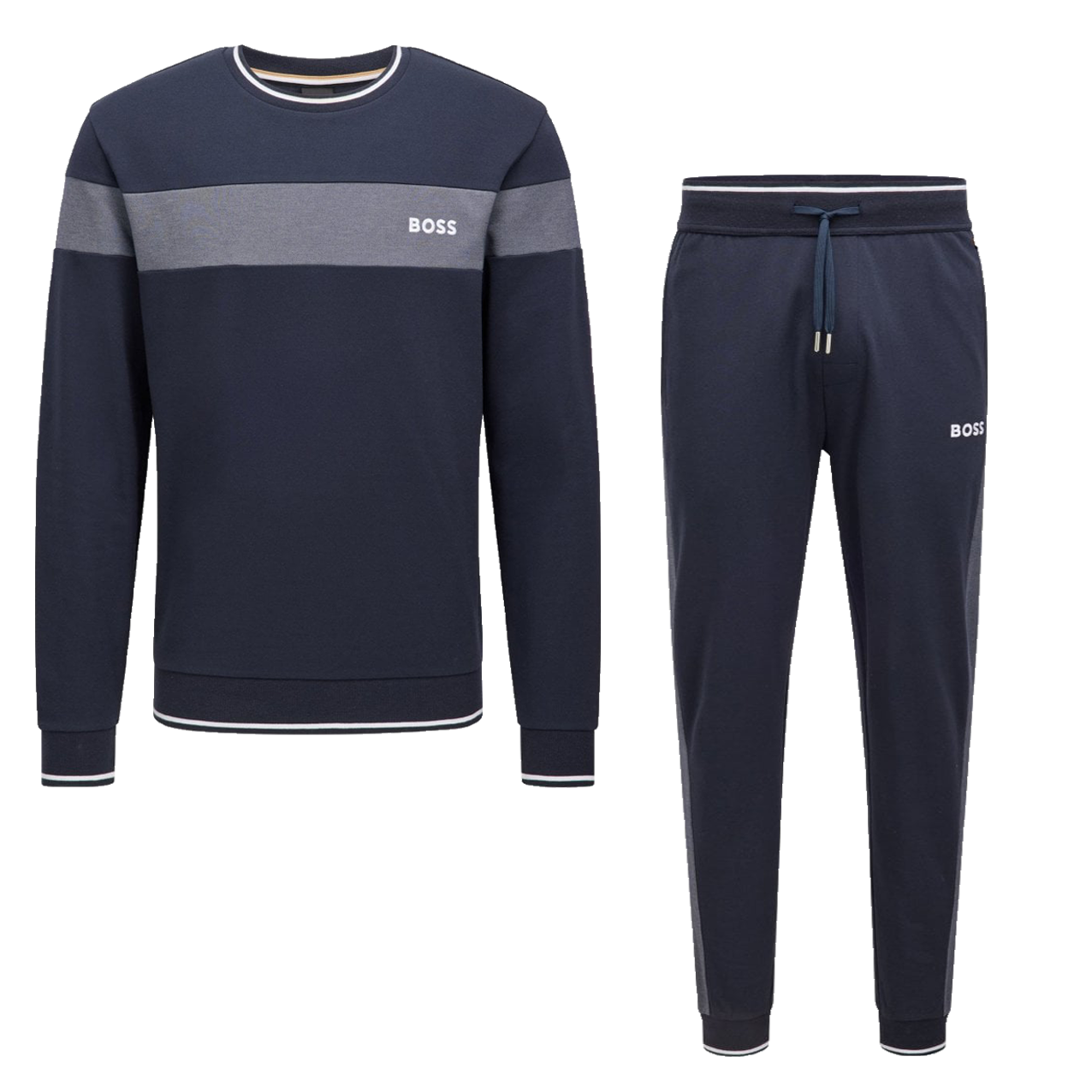 Hugo Boss Men's Dark Blue Sweatshirt And Bottoms 50473523-403