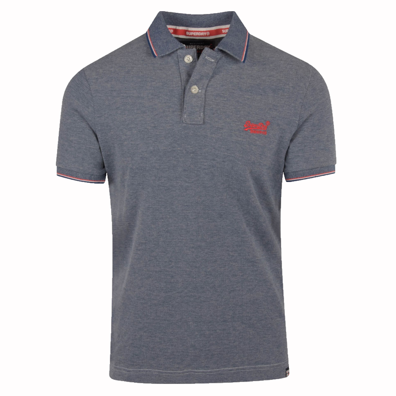 Superdry Classic Pique Polo Shirt in Black Grit Black