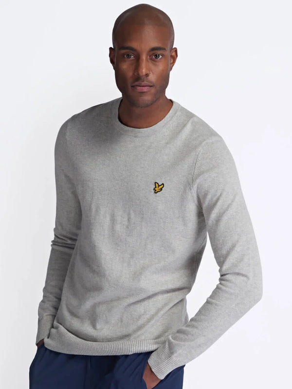 LYLE SCOTT MERINO CREW JUMPER GREY KN400V D24 freeshipping