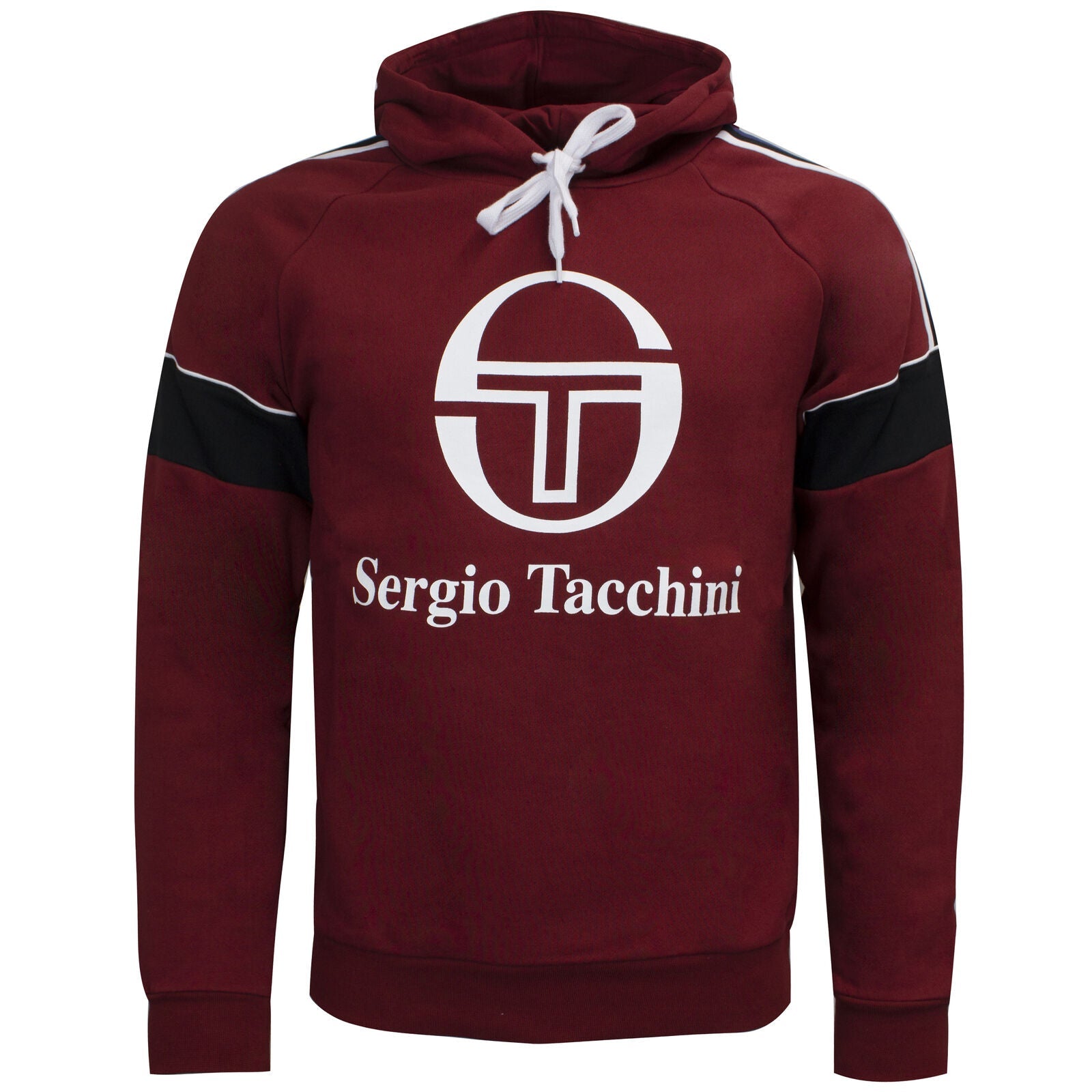 Sergio Tacchini Mens Dealtry Hoodie Graphic Logo Jumper 038364-650 freeshipping - Benson66