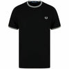 Fred Perry Twin Tipped   Short Sleeve T-Shirt  M1588-102 freeshipping - Benson66